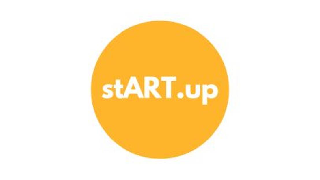 Gelber Kreis mit Aufschrift "stART.up"