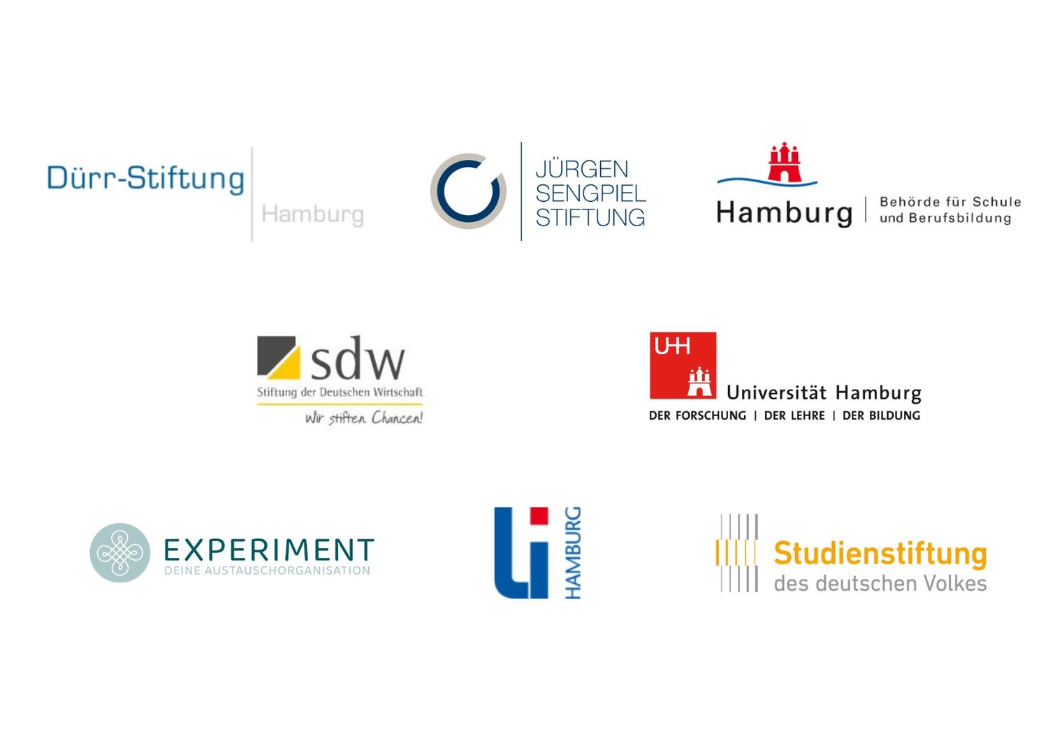 Tafel mit den Logos der Kooperationspartner:innen im Bereich Bildung & Schule