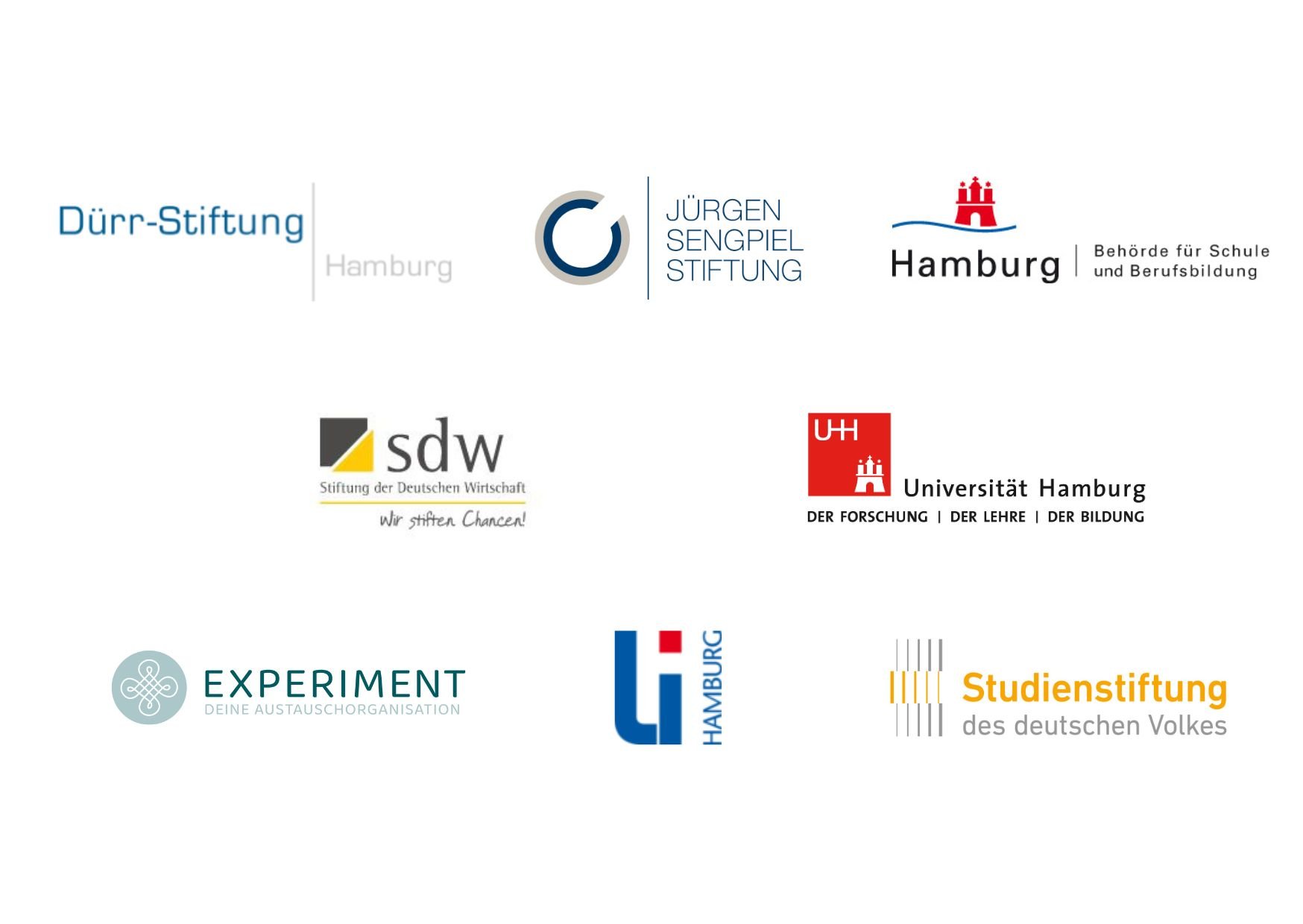 Tafel mit den Logos der Kooperationspartner:innen im Bereich Bildung & Schule